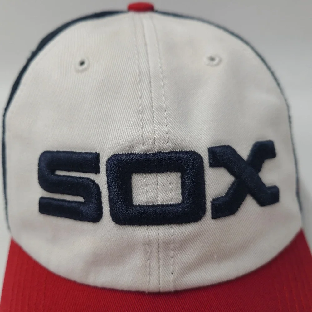 Chicago White Sox Hat Fitted M 47 Brand Franchise White Blue Red MLB Baseball